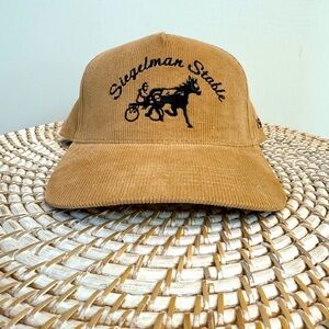 Siegelman stable corduroy brown snap back-Brand new w/o tags